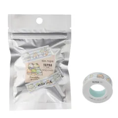 キングジム TPTSG15-002「テプラ」Lite フィルムテープ すみっコぐらし柄 マリン 15mm 4m TPTSG15002のサムネイル