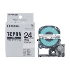 キングジム(KING JIM) テプラPRO 透明ラベル 透明 黒文字 24mm ST24Kのサムネイル