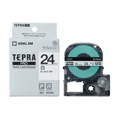 キングジム(KING JIM) テプラPRO 白ラベル 白 黒文字 24mm SS24Kのサムネイル