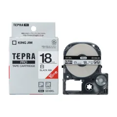 キングジム(KING JIM) テプラPRO 白ラベル 白 黒文字 ロングタイプ 18mm SS18KLのサムネイル