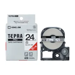キングジム テプラPRO 白ラベル 白 黒文字 ロングタイプ 24mm SS24KL SS24KLのサムネイル