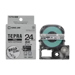 キングジム テプラPRO マットラベル 透明 黒文字 24mm SB24T SB24Tのサムネイル
