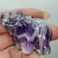 ドリームアメジスト✨ゾウ✨カービング