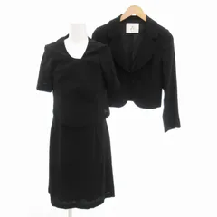 エフデ ef-de 3点セット ブラックフォーマル ジャケット ワンピース ロング丈 9 黒 ブラック /HO