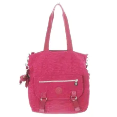 キプリング KIPLING ショルダーバッグ 肩掛け 2way ナイロン ロゴ ゴリラ キーホルダー付き 紫 パープル /AH23 ■GY19