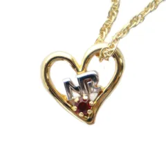 ニナリッチ NINA RICCI ネックレス アクセサリー ペンダント ハート ロゴ ラインストーン ゴールド色 ■GY11 /MQ