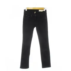 ラグ&ボーン RAG&BONE JEAN スキニーパンツ デニム ジーンズ ストレート ストレッチ ロゴ 25 黒 ブラック /CK17 ■GY99