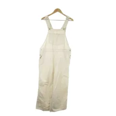 ニコアンド Niko and.. オーバーオール サロペット パンツ ワイド 麻 リネン混 4 白 アイボリー /AO8 ■GY99