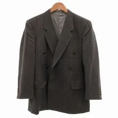 ダンヒル dunhill DAIMARU 80s テーラードジャケット ダブル 総裏地 ダブルストライプ グレー /UO