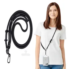 [PIGSTY] スマホストラップ 携帯ストラップ スマホ ストラップ ショルダー 斜め掛け 首掛け 2WAY 長さ調整 軽量 ナイロン製 iPhone Android 対応 落下防止 ネックストラップ おしゃれ 男女兼用