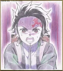 【中古】紙製品 竈門炭治郎(竹田陽介描き下ろし) 「鬼滅の刃 全集中展 作画スタッフ全集中複製ミニ色紙 その弐」