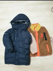 プーマ キッズ ダウン 100 + BEBE DE PINO 덤블ジャケット 110 (2点まとめ売り)