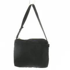 アニエスベー agnes b. ポーチ ナイロン ロゴ ストラップ付き 黒 ブラック /AO6 ■GY18