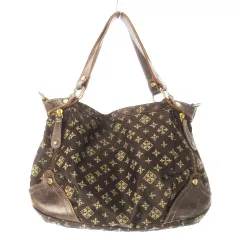 ラシット RUSSET ハンドバッグ 2way ショルダーバッグ ナイロン レザー 革 ジャカード ロゴ モノグラム 茶 ブラウン /CK7 ■GY11