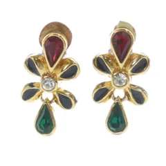 ニナリッチ NINA RICCI イヤリング アクセサリー 両耳用 クリップ式 ロゴ ゴールド色 ■GY18 /MQ