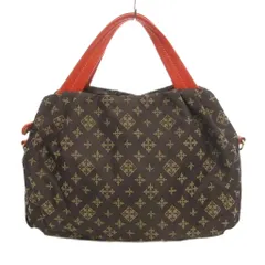 ラシット RUSSET ハンドバッグ ショルダー 2WAY ナイロン レザーハンドル ブラウン 総柄 /UO ■GY05