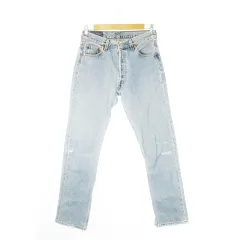 リーバイス Levi's 501 デニムパンツ ジーンズ レギュラー テーパード ダメージ加工 ウォッシュ加工 30 青 ブルー /CK14 ■GY99
