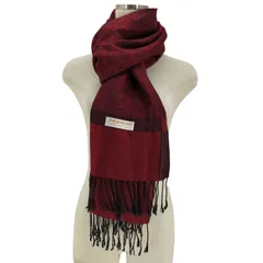 パシュミナ PASHMINA 総柄 カシミヤ シルク 大判 ストール レディース 表記無 