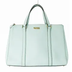 ケイトスペード KATE SPADE ハンドバッグ 2way ショルダーバッグ レザー 革 ロゴプレート ミント /CK10 ■GY17