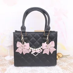 🎀 パール リボン バッグチャーム セット ♡ ハート ビジュー 量産型 地雷系 姫系 バッグアクセサリー