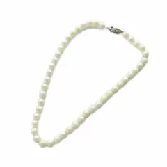 ノーブランド品 ネックレス アクセサリー 真珠 パール 7mm 白 ホワイト ■GY18 /MQ