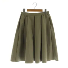 フォクシーニューヨーク FOXEY NEW YORK フレアスカート ロング ギャザー ストレッチ 40 カーキ 24511 /MY ■OS