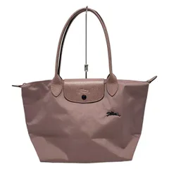 LONGCHAMP(ロンシャン) ショルダーバッグ ル・プリアージュネオ ピンクベージュ×黒 折りたたみ レザー