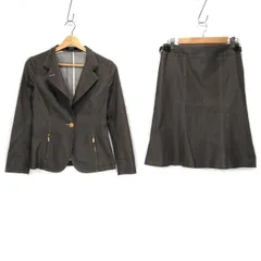 Aquascutum(アクアスキュータム) スカートスーツ レディース - ダークグレー