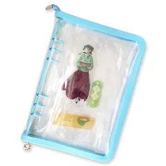 新品 アクスタケース アクスタ 収納 ファイル アクリルスタンド 推し活グッズ 推し活 持ち運び オタ活グッズ a5 a6 バインダー 6穴 (A5 スカイブルー)