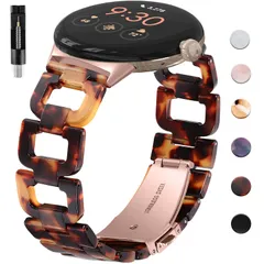 新品 [NINKI] 適応樹脂バンド Google Pixel Watch3 41mm (2024) / Watch2 (2023) / Pixel ウォッチ (2022) 用バンド 可愛いベルト ストラップ 耐水性 装着簡単 長さ調整できる 軽量 快適 コン