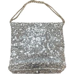ANTEPRIMA シルバー スパンコール クラッチバッグ - メルカリ