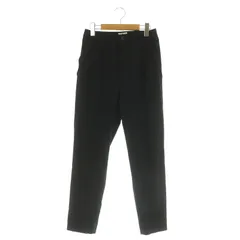 ランバンオンブルー LANVIN en Bleu テーパードパンツ スラックス ストレッチ 38 ブラック /MY ■OS
