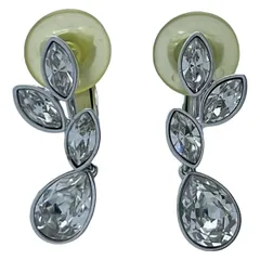 SWAROVSKI(スワロフスキー) イヤリング美品  - クリア×シルバー