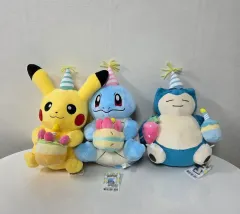 (まとめ) ピカチュウ、カメール、カビゴン ぬいぐるみ