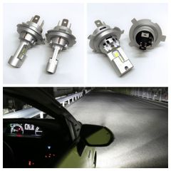 スープラ S61.2～H5.4 GA70 GA70H JZA70 MA70 爆光 改良版 CSP LEDヘッドライト H4 特注ハイパワーチップ搭載 純白 車検対応 冷却ファン搭載 2個セット