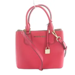 マイケルコース MICHAEL KORS ADELE NB-1805 ハンドバッグ ショルダー 2WAY ロゴレザー ピンク ■GY01 /MQ