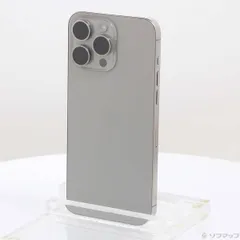 〔中古品〕 iPhone15 Pro Max 256GB ナチュラルチタニウム MU6R3J／A SIMフリー【297】