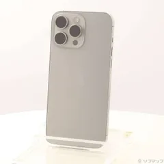 〔中古品〕 iPhone15 Pro Max 256GB ナチュラルチタニウム MU6R3J／A SIMフリー【349】