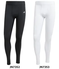 アディダス adidas サッカー テックフィット ロングレギンス メンズ 男性 タイツ インナースパッツ ドライ タイトフィット サポート力 ボトムス 部活 試合 練習 トレーニング 筋トレ  KQA55 JN7353 ホワイト