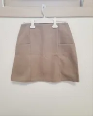 ベージュ 基本 コットン スカート 出品