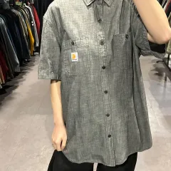 (442) Carhartt ヴィンテージ 無地 カーハート 半袖 Tシャツ グレー