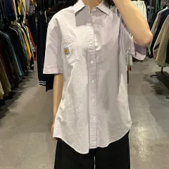 (447) Carhartt カーハート ヴィンテージ 無地 カーハート シャツ 薄ピンク