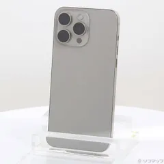 〔中古品〕 iPhone15 Pro Max 1TB ナチュラルチタニウム MU713J／A SIMフリー【352】