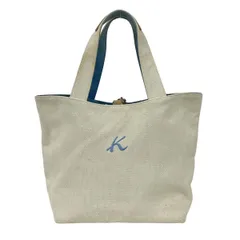 KITAMURA(キタムラ) ハンドバッグ アイボリー×ライトブルー レザー