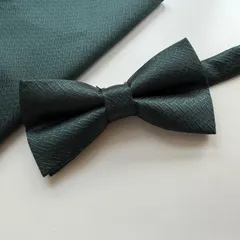 ①-4  蝶ネクタイ　ポケットチーフ2点セット