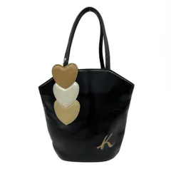 KITAMURA(キタムラ) ハンドバッグ - 黒 ハート レザー