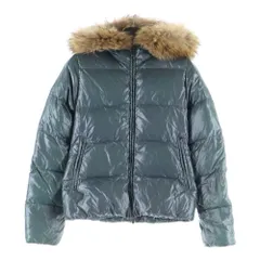 DUVETICA (デュベティカ) ADHARA アダラ ラクーンファー ダウンジャケット グリーン レディース MFG-1035R