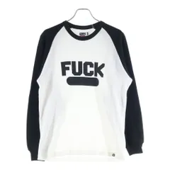SUPREME (シュプリーム) 25SS ×GOODENOUGH FUCK THERMAL TEE グットイナフ ファック クルーネック サーマル長袖Tシャツ カットソー ブラック/ホワイト