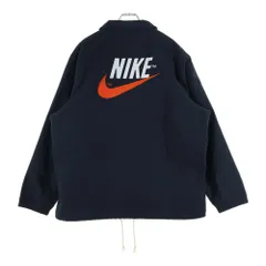 NIKE (ナイキ) NSW TREND CAPSULE WC 1 JACKET バックデザイン 胸ロゴ刺繍 コーチジャケット ブラック DM5276-045