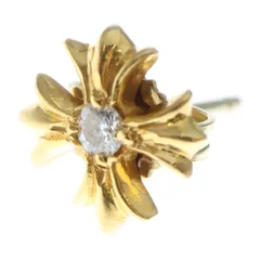 CHROME HEARTS (クロムハーツ) 22K No2 CH PLS 1DIA CHプラス スタッドピアス 1ダイヤ ゴールド BCA021